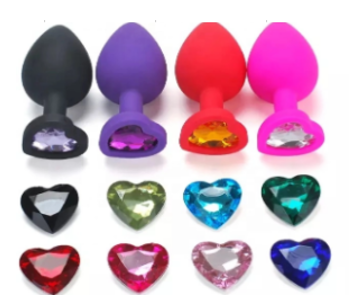 Plug silicone coeur