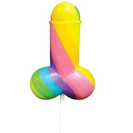 Sucette penis arc-en-ciel